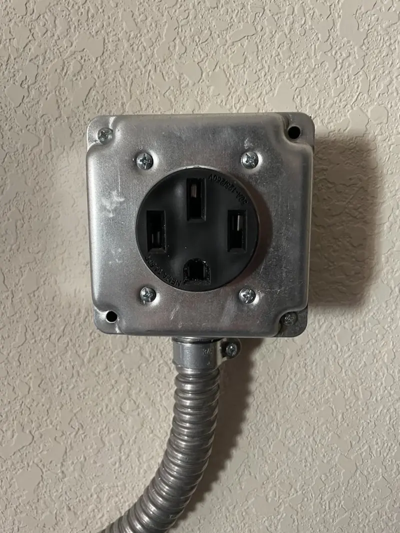 NEMA 14-50 outlet installed for Smart Home Electrical in Hoquiam